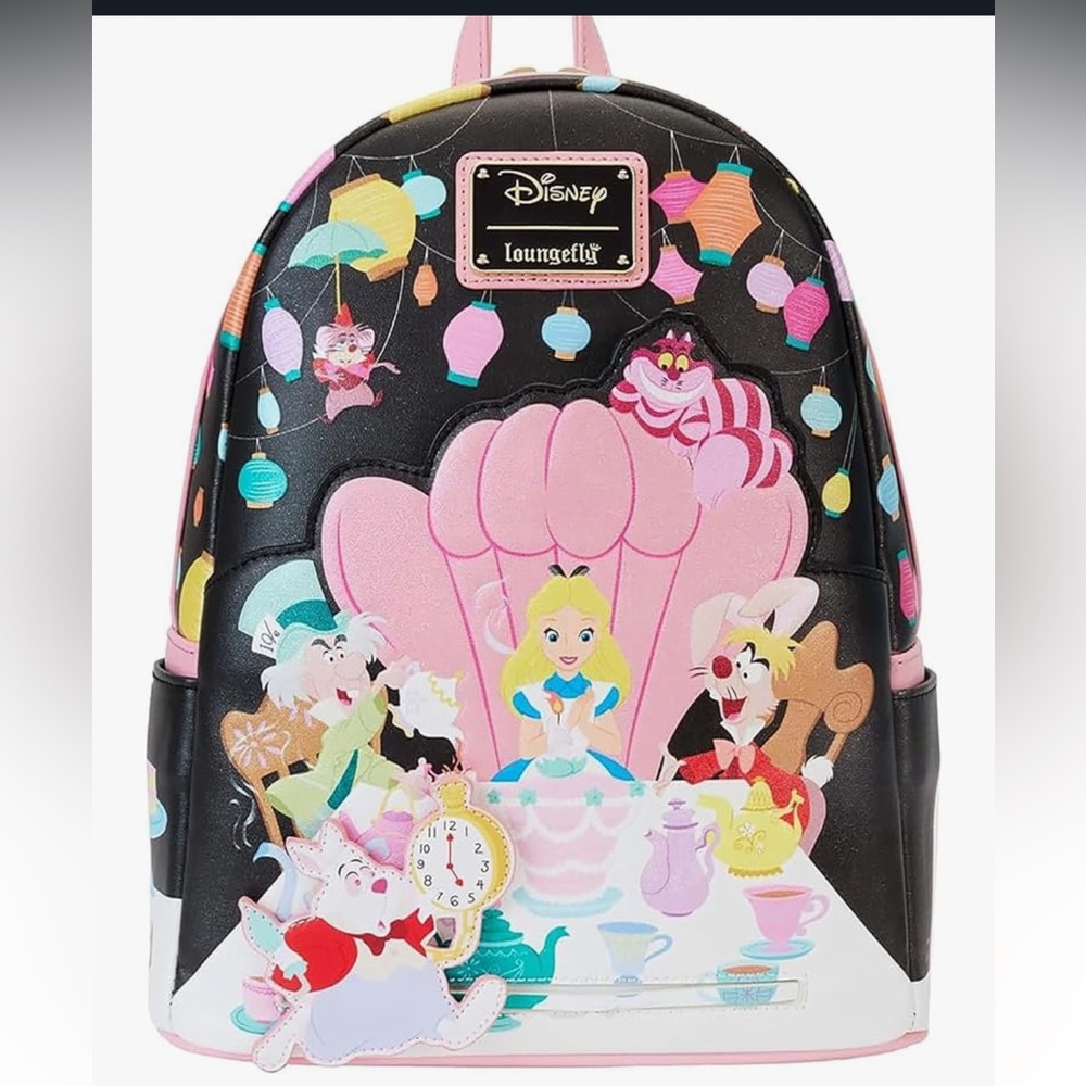 NWOT Loungefly Alice in Wonderland Unbirthday Backpack